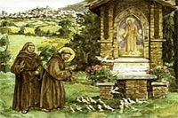 Kazanie św. Franciszka do ptaków